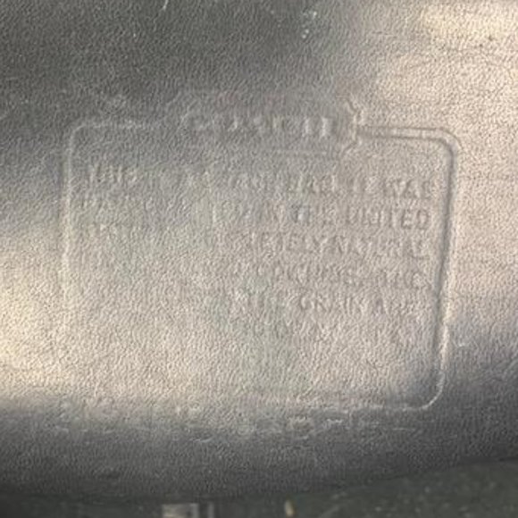 VTG Coach Bag Willis No H8O-9927 Black Cowhide Leather Nickel - Picture 7 of 7